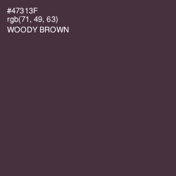 #47313F - Woody Brown Color Image